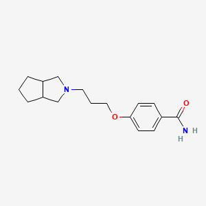 molecular formula C₁₇H₂₄N₂O₂ B1663443 4-[3-(3,3a,4,5,6,6a-hexahydro-1H-cyclopenta[c]pyrrol-2-yl)propoxy]benzamide CAS No. 862896-30-8
