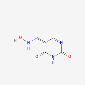 molecular formula C₆H₇N₃O₃ B1663446 (5Z)-5-[1-(hydroxyamino)ethylidene]pyrimidine-2,4-dione CAS No. 1905453-18-0