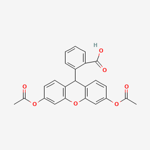 molecular formula C₂₄H₁₈O₇ B1663447 Dihydrofluorescein diacetate CAS No. 35340-49-9