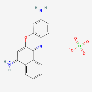 molecular formula C₁₆H₁₂ClN₃O₅ B1663448 Cresyl Violet perchlorate CAS No. 41830-80-2