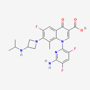 molecular formula C₂₂H₂₂F₃N₅O₃ B1663451 KPI-10 游离碱 CAS No. 888032-58-4