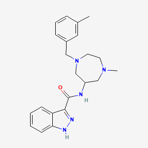molecular formula C₂₂H₂₇N₅O B1663454 5-HT3 拮抗剂 1 CAS No. 129294-09-3