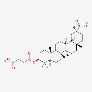molecular formula C₃₄H₅₂O₆ B1663475 Deloxolone CAS No. 68635-50-7
