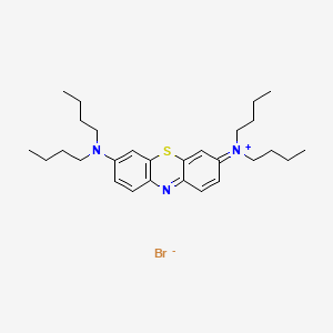molecular formula C₂₈H₄₂BrN₃S B1663480 Phenothiazin-5-ium, 3,7-bis(dibutylamino)-, bromide CAS No. 30189-85-6