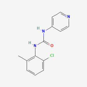 molecular formula C₁₃H₁₂ClN₃O B1663482 Urea, N-(2-chloro-6-methylphenyl)-N'-4-pyridinyl- CAS No. 97627-24-2