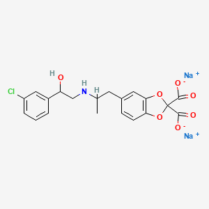 molecular formula C20H18ClNNa2O7 B1663529 CL 316243 二钠盐 CAS No. 151126-84-0