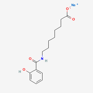 molecular formula C15H20NNaO4 B1663544 Salcaprozate sodium CAS No. 203787-91-1