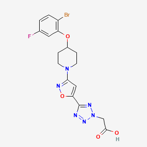molecular formula C17H16BrFN6O4 B1663549 MK-8245 CAS No. 1030612-90-8