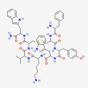 molecular formula C57H70N12O9S2 B1663551 Ccris 6495 CAS No. 103222-11-3