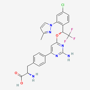 molecular formula C25H22ClF3N6O3 B1663555 Telotristat CAS No. 1033805-28-5