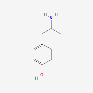molecular formula C9H13NO B1663557 4-(2-Aminopropyl)phenol CAS No. 103-86-6