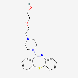 molecular formula C21H25N3O2S B1663577 喹硫平 CAS No. 111974-69-7