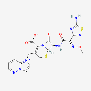 molecular formula C19H17N9O5S2 B1663582 头孢唑丙 CAS No. 113359-04-9