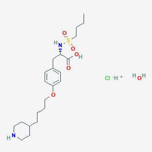 molecular formula C22H39ClN2O6S B1663621 替罗非班盐酸盐 CAS No. 150915-40-5