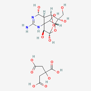 molecular formula C17H25N3O15 B1663639 河豚毒素柠檬酸盐（1:1）（盐） CAS No. 18660-81-6
