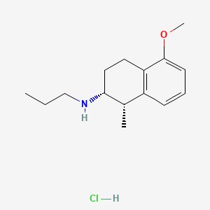 molecular formula C15H24ClNO B1663672 (1S,2R)-5-methoxy-1-methyl-N-propyl-1,2,3,4-tetrahydronaphthalen-2-amine;hydrochloride CAS No. 85378-82-1