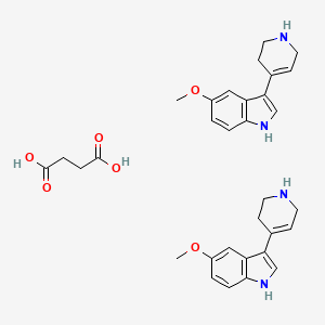 molecular formula C32H38N4O6 B1663675 RU 24969 半琥珀酸盐 CAS No. 66611-27-6