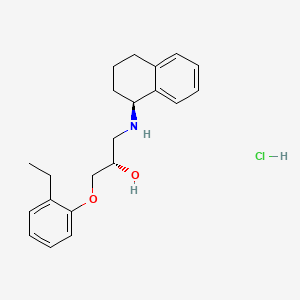 molecular formula C21H28ClNO2 B1663684 SR 59230A hydrochloride CAS No. 1135278-41-9