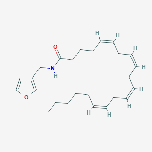 molecular formula C25H37NO2 B1663688 (5Z,8Z,11Z,14Z)-N-(3-Furanylmethyl)-5,8,11,14-eicosatetraenamide CAS No. 390824-20-1