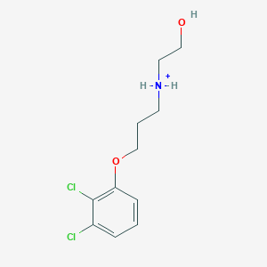 B1663750 3-(2,3-Dichlorophenoxy)propyl-(2-hydroxyethyl)azanium CAS No. 418788-90-6