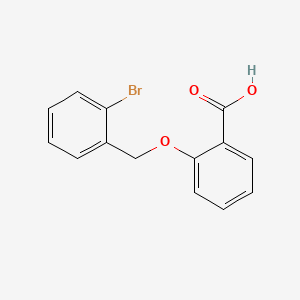 molecular formula C14H11BrO3 B1663760 2-[(2-溴苯基)甲氧基]苯甲酸 CAS No. 743456-83-9
