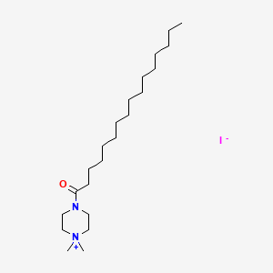 molecular formula C22H45IN2O B1663782 4-十六烷酰-1,1-二甲基哌嗪-1-碘化物 CAS No. 31863-82-8