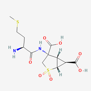 molecular formula C12H18N2O7S2 B1663797 泊马谷氨酸甲硫氨酰 CAS No. 1026791-63-8
