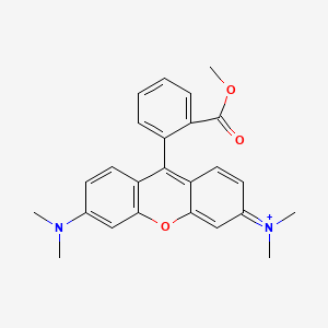B1663817 [6-(Dimethylamino)-9-(2-methoxycarbonylphenyl)xanthen-3-ylidene]-dimethylazanium CAS No. 115532-49-5