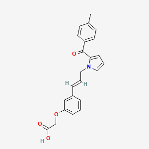 molecular formula C₂₃H₂₁NO₄ B1663830 吡咯衍生物 1 CAS No. 474006-30-9