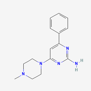 B1663847 4-(4-Methylpiperazin-1-yl)-6-phenylpyrimidin-2-amine CAS No. 1028327-66-3