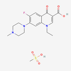 B1663859 Pefloxacin mesylate CAS No. 70458-95-6
