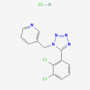 molecular formula C₁₃H₁₀Cl₃N₅ B1663860 A 438079 盐酸盐 CAS No. 899431-18-6