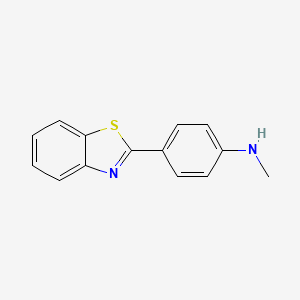 molecular formula C14H12N2S B1663870 4-(1,3-苯并噻唑-2-基)-N-甲基苯胺 CAS No. 921193-28-4