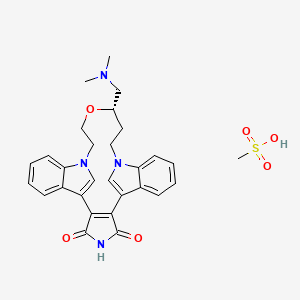 B1663879 Ruboxistaurin mesylate CAS No. 192050-59-2