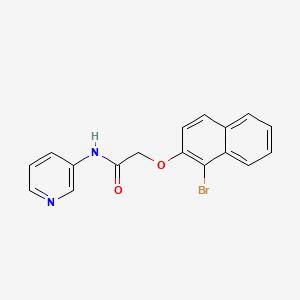 molecular formula C17H13BrN2O2 B1663882 2-(1-溴萘-2-氧基)-N-(吡啶-3-基)乙酰胺 CAS No. 38376-29-3