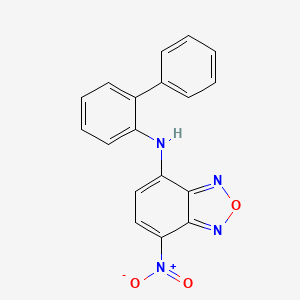 molecular formula C18H14N4O3 B1663895 4-硝基-N-(2-苯基苯基)-2,1,3-苯并噁二唑-7-胺 CAS No. 413611-93-5