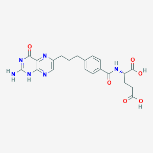 molecular formula C21H22N6O6 B1663910 11-脱氮同叶酸 CAS No. 119770-54-6