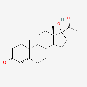 B1663944 Hydroxyprogesterone CAS No. 68-96-2