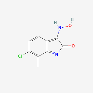 molecular formula C9H7ClN2O2 B1663949 6-氯-3-(羟氨基)-7-甲基吲哚-2-酮 CAS No. 275374-93-1