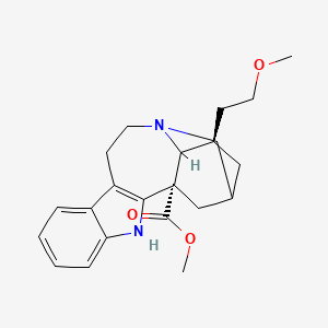 molecular formula C22H28N2O3 B1663951 甲基 (1S,17R)-17-(2-甲氧基乙基)-3,13-二氮杂五环[13.3.1.02,10.04,9.013,18]十九烷-2(10),4,6,8-四烯-1-羧酸酯 CAS No. 308123-60-6