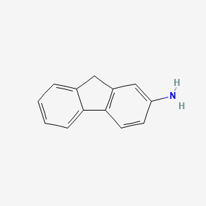 molecular formula C13H11N B1664046 2-Aminofluorene CAS No. 153-78-6