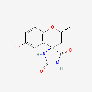 molecular formula C12H11FN2O3 B1664088 (2R,4S)-6-氟-2-甲基螺[2,3-二氢色满-4,5'-咪唑烷啶]-2',4'-二酮 CAS No. 102916-95-0
