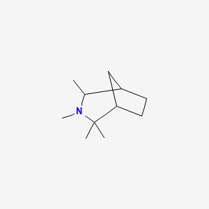 molecular formula C11H21N B1664114 3-氮杂双环(3.2.1)辛烷, 2,2,3,4-四甲基- CAS No. 64059-48-9
