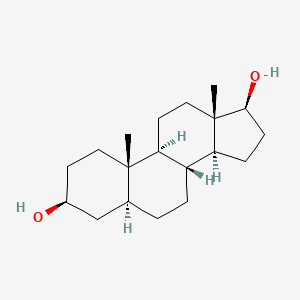 molecular formula C19H32O2 B1664121 5alpha-Androstane-3beta,17beta-diol CAS No. 571-20-0