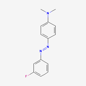 molecular formula C14H14FN3 B1664170 4-(二甲氨基)-3'-氟偶氮苯 CAS No. 332-54-7