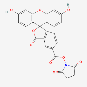 molecular formula C25H15NO9 B1664180 5-羧基荧光素N-琥珀酰亚胺酯 CAS No. 92557-80-7