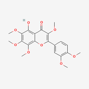 molecular formula C21H22O9 B1664184 5-羟基-3,6,7,8,3',4'-六甲氧基黄酮 CAS No. 1176-88-1