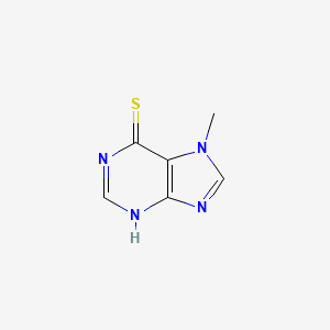 molecular formula C6H6N4S B1664199 7-Methyl-6-mercaptopurine CAS No. 3324-79-6