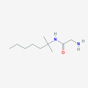 molecular formula C10H22N2O B1664234 乙酰胺，2-氨基-N-(1,1-二甲基己基)- CAS No. 65822-42-6