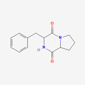 Pyrrolo[1,2-a]pyrazine-1,4-dione, hexahydro-3-(phenylmethyl)-